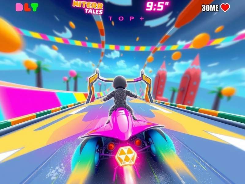 Holi Sprint Prodigy colorful racing gameplay
